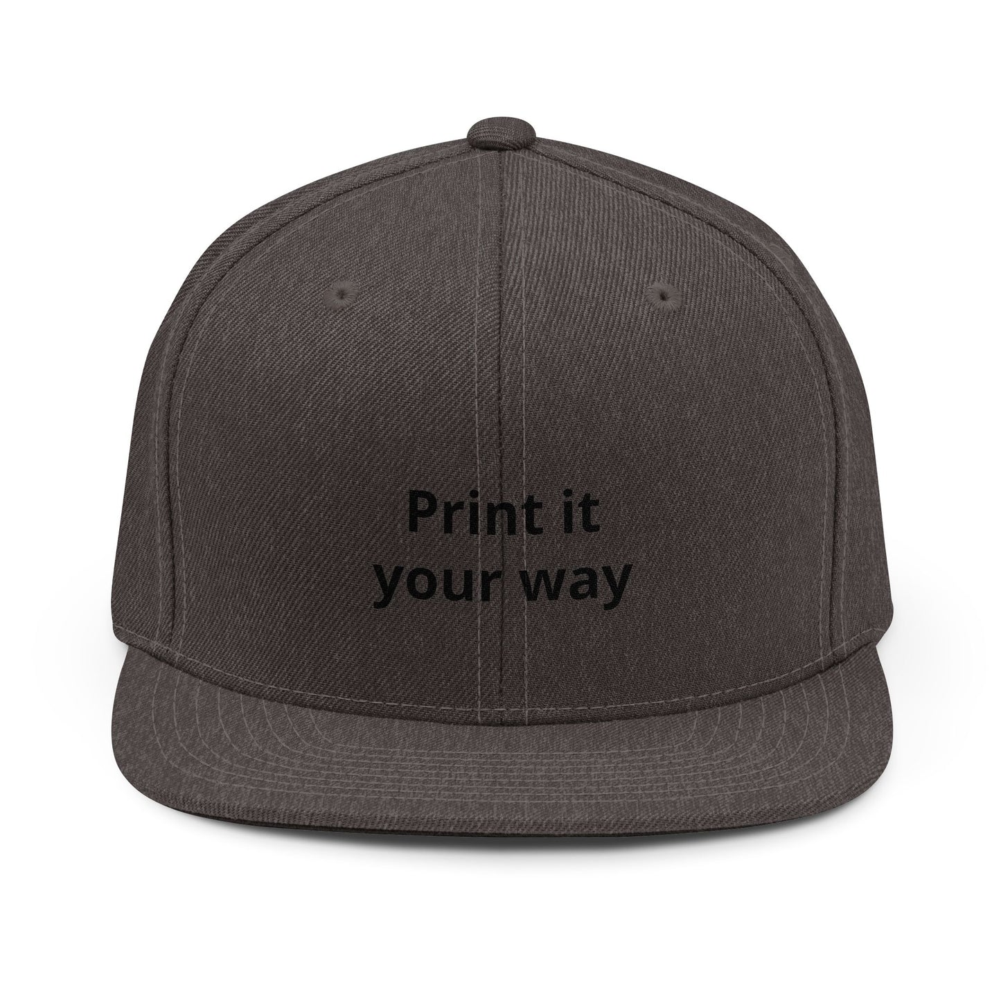 Customizable Snapback Hat