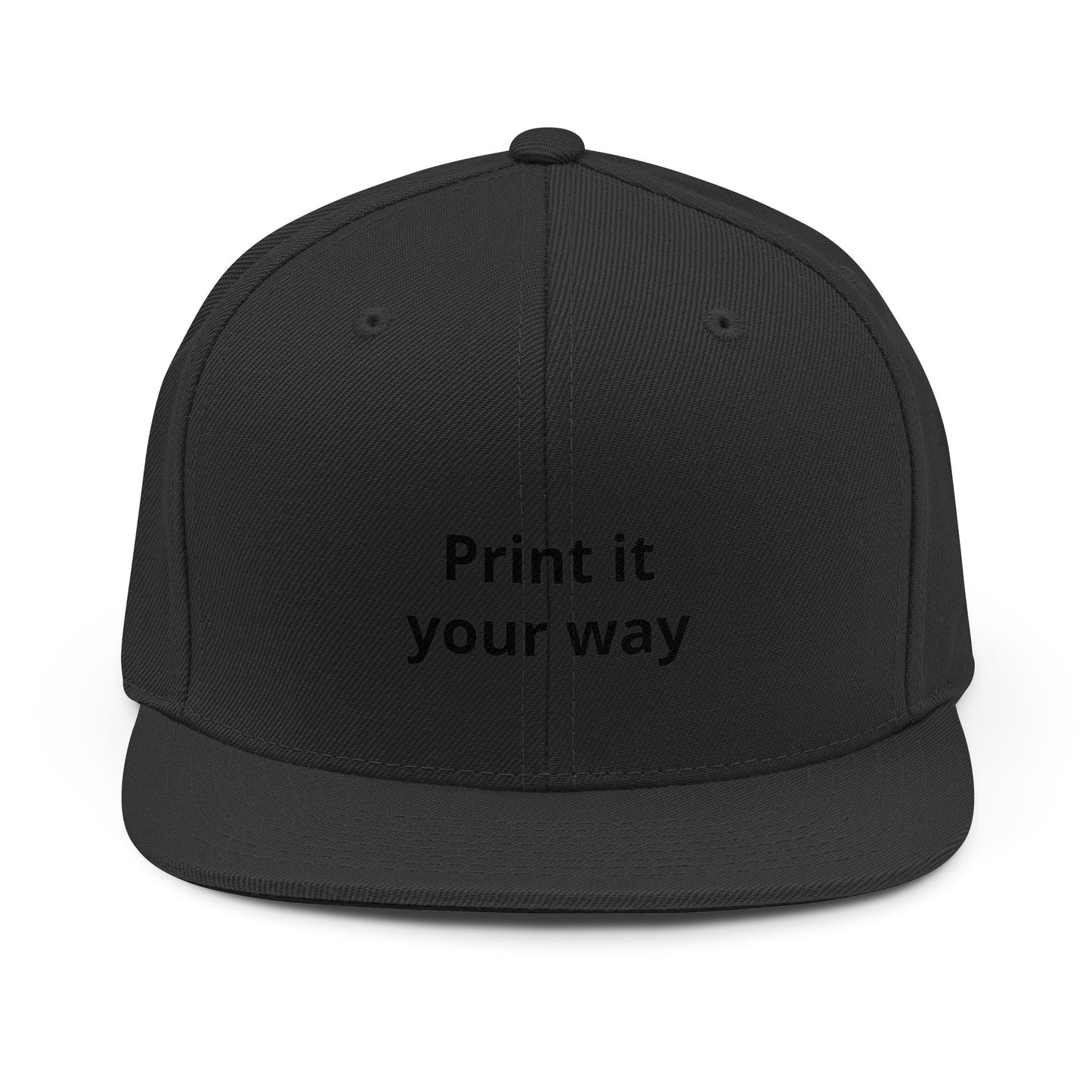 Customizable Snapback Hat