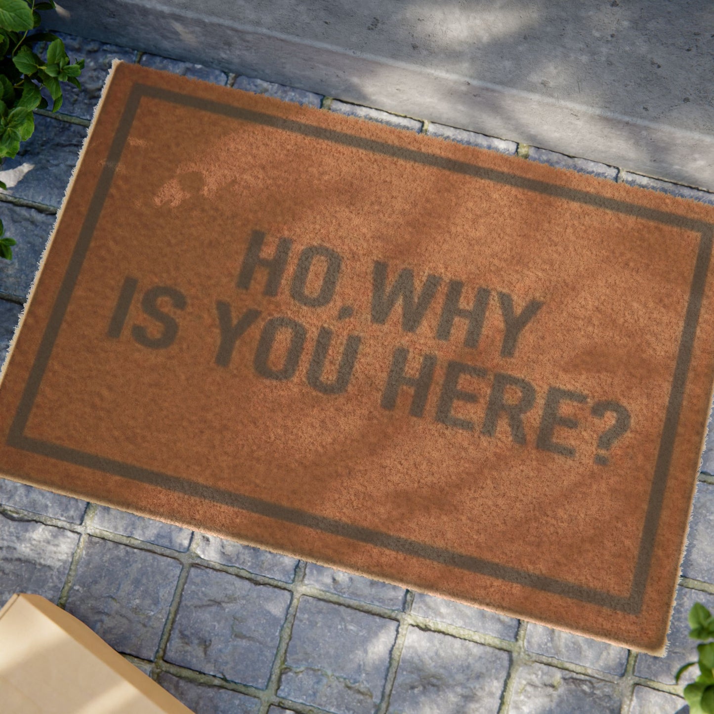 “Ho: Why Is You Here?” Doormat